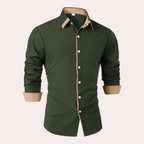 Chemise À Coupe Classique pour Homme avec Col Traditionnel | Idéale pour L’Automne