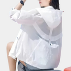 Veste Légère À Capuche Avec Poches Fonctionnelles Pour Femme | Idéale Pour Les Sorties Quotidiennes Et Les Voyages Estivaux