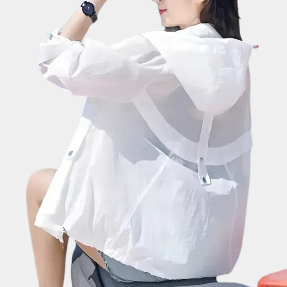 Veste Légère À Capuche Avec Poches Fonctionnelles Pour Femme | Idéale Pour Les Sorties Quotidiennes Et Les Voyages Estivaux