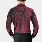 Chemise À Manches Longues À Motif Pour Homme | Idéale Pour Les Sorties Et Événements
