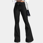Pantalon Évasé à Taille Haute pour Femme | Idéal pour les Occasions Formelles et Décontractées