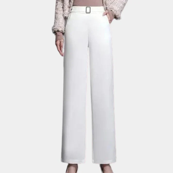 Pantalon À Jambe Large Avec Ceinture Intégrée Pour Femme | Idéal Pour Un Usage Quotidien