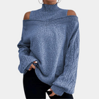 Pull À Épaules Dénudées avec Coupe Ample pour Femme | Idéal pour Un Usage Quotidien