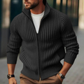 Pull Zippé À Maille Côtelée Pour Homme | Idéal Pour Une Utilisation Quotidienne