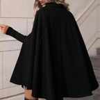 Cape Manteau à Double Boutonnage pour Femmes | Idéal pour l’Hiver