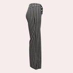 Pantalon à Motif Pied-de-Poule pour Femme | Idéal pour le Bureau et les Occasions Formelles
