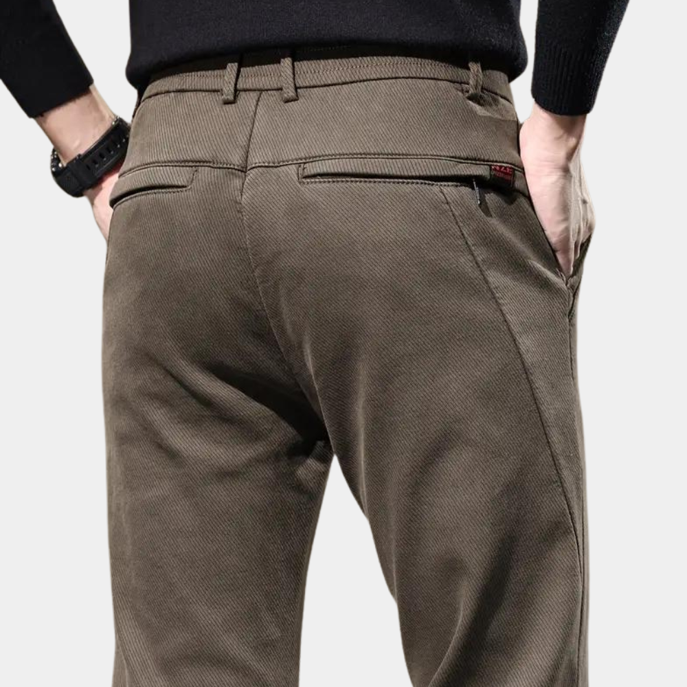 Pantalon à Coupe Ajustée pour Homme | Idéal pour Les Occasions Quotidiennes et Semi-Formelles