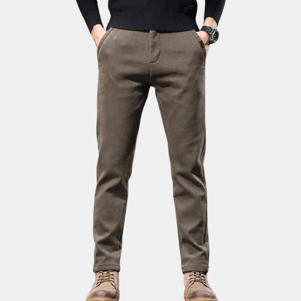 Pantalon à Coupe Ajustée pour Homme | Idéal pour Les Occasions Quotidiennes et Semi-Formelles