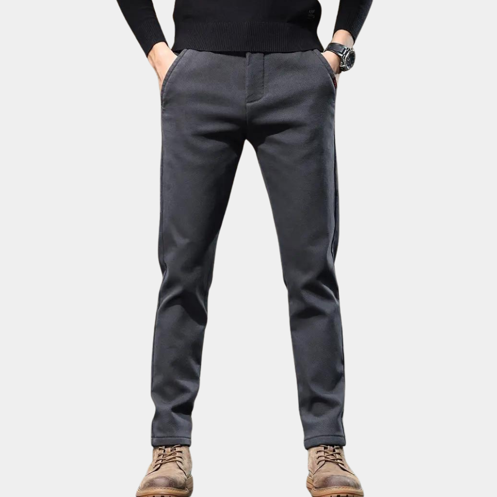 Pantalon à Coupe Ajustée pour Homme | Idéal pour Les Occasions Quotidiennes et Semi-Formelles