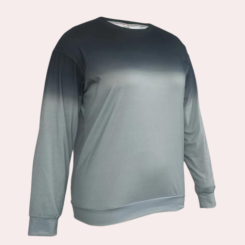 Sweatshirt À Effet Dégradé avec Coupe Décontractée pour Femmes | Idéal pour Les Saisons Fraîches