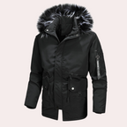 Veste D’Hiver avec Capuche Et Fermeture Zippée pour Homme | Idéal pour La Saison Froide