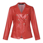 Blazer à Double Boutonnage avec Revers Classiques pour Femmes | Idéal pour Tenues Professionnelles et Quotidiennes