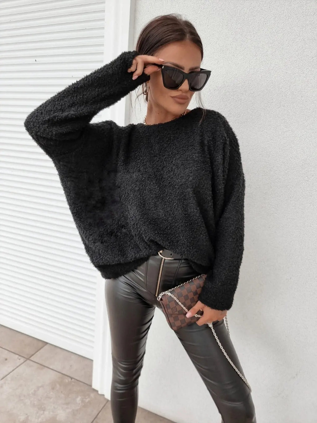 Pull Coupe Ample À Manches Longues Et Épaules Tombantes Pour Femme | Idéal Pour Usage Quotidien Et Détente