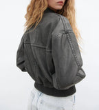 Veste Bomber Avec Finitions Côtelées Et Fermeture Zippée Pour Femmes | Idéal Pour Un Usage Quotidien