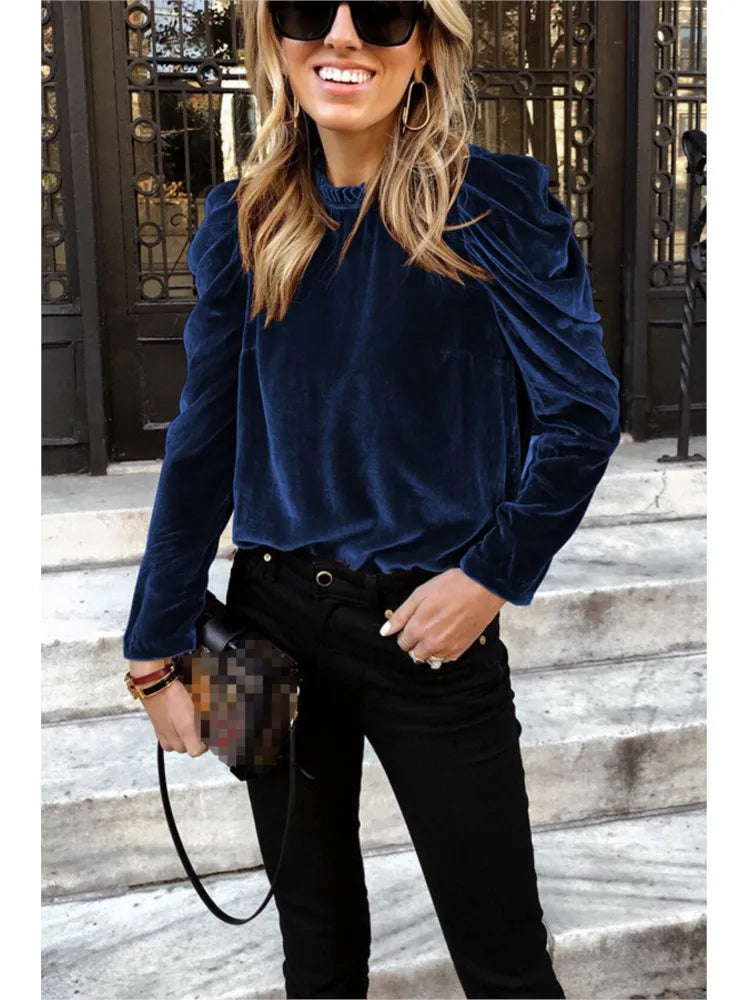 Pull À Manches Longues Avec Manches Bouffantes Pour Femme | Idéal Pour La Mi-Saison