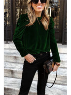 Pull À Manches Longues Avec Manches Bouffantes Pour Femme | Idéal Pour La Mi-Saison