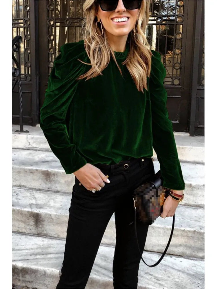 Pull À Manches Longues Avec Manches Bouffantes Pour Femme | Idéal Pour La Mi-Saison