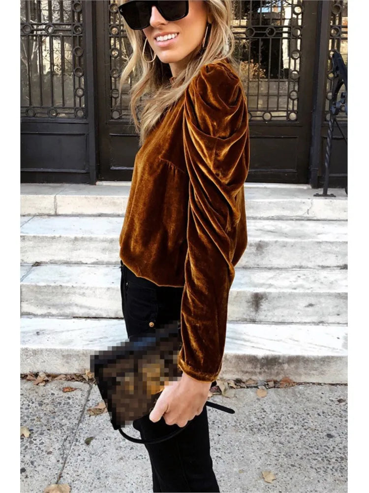 Pull À Manches Longues Avec Manches Bouffantes Pour Femme | Idéal Pour La Mi-Saison