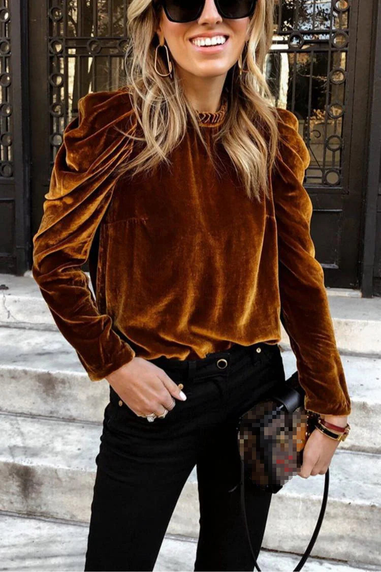 Pull À Manches Longues Avec Manches Bouffantes Pour Femme | Idéal Pour La Mi-Saison