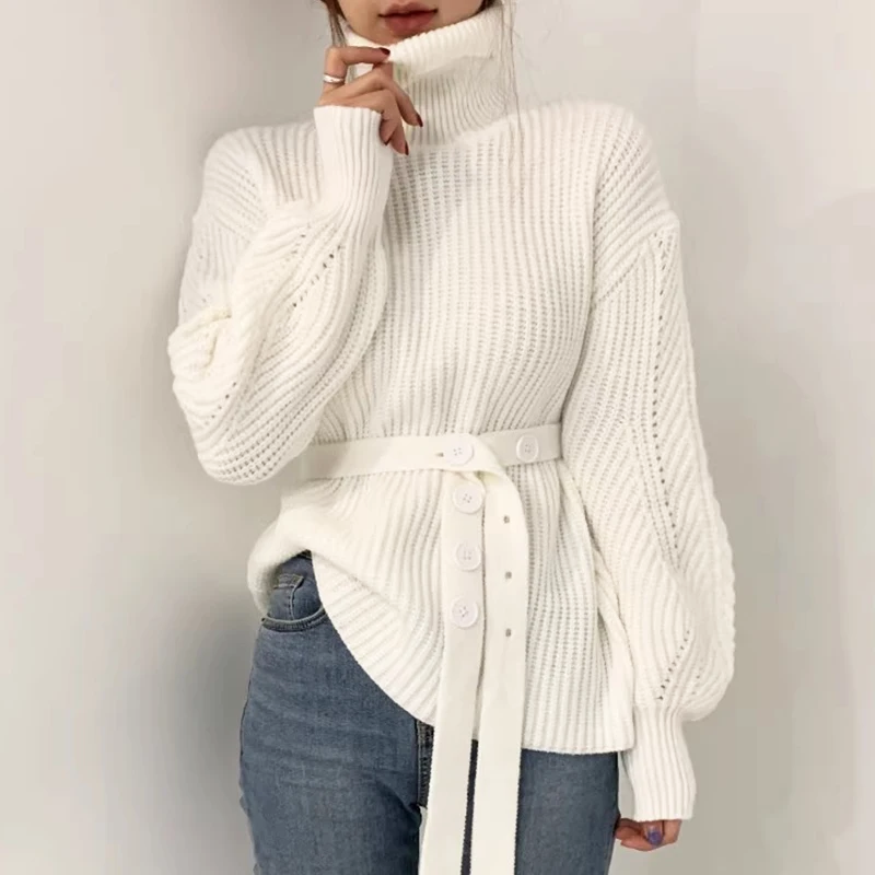Pull À Col Haut Avec Coupe Ample Pour Femme | Idéal Pour Saison Froide