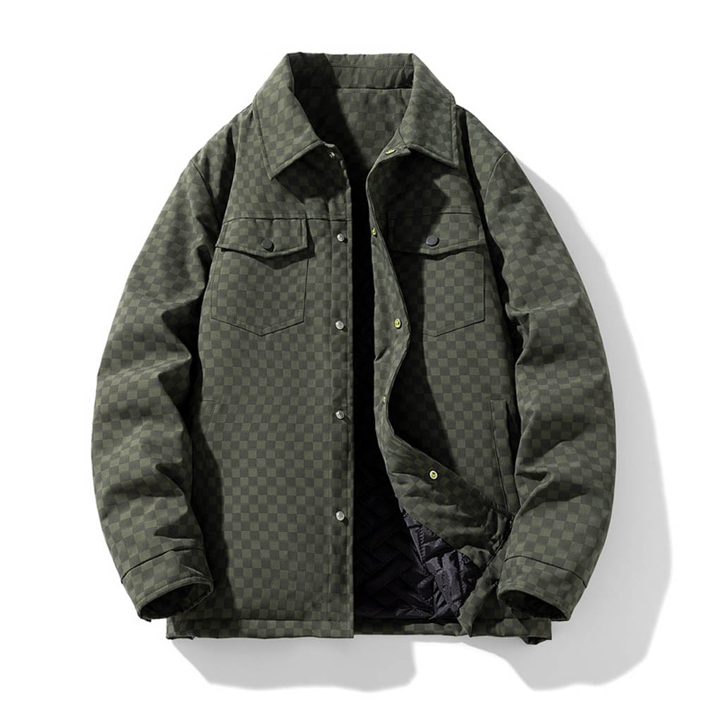 Veste Chemise À Carreaux Avec Fermeture Boutonnée Pour Homme | Idéal Pour Usage Quotidien