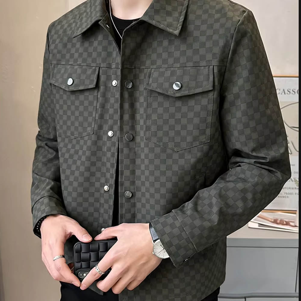 Veste Chemise À Carreaux Avec Fermeture Boutonnée Pour Homme | Idéal Pour Usage Quotidien