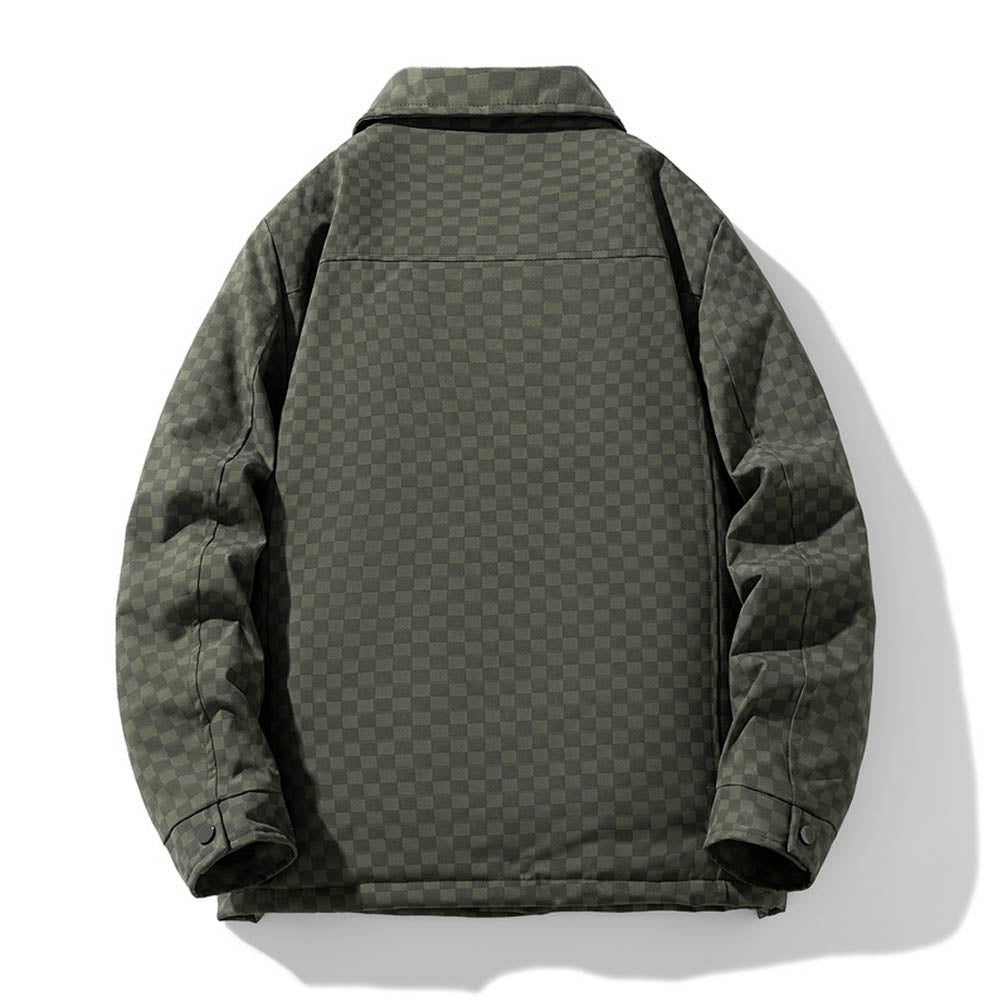 Veste Chemise À Carreaux Avec Fermeture Boutonnée Pour Homme | Idéal Pour Usage Quotidien