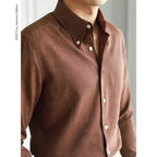 Chemise À Manches Longues Avec Col Carré Pour Homme | Idéale Pour Printemps
