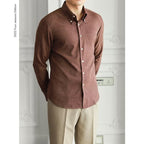 Chemise À Manches Longues Avec Col Carré Pour Homme | Idéale Pour Printemps