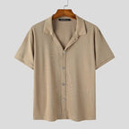 Chemise Casual à Manches Courtes avec Coupe Ajustée pour Homme | Idéal pour le Quotidien