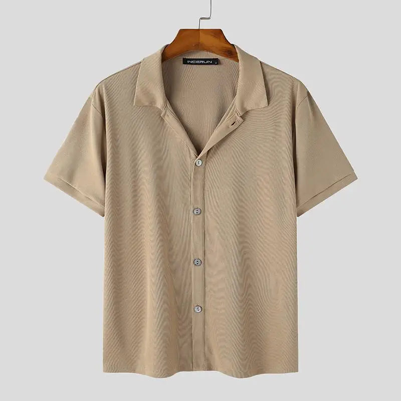 Chemise Casual à Manches Courtes avec Coupe Ajustée pour Homme | Idéal pour le Quotidien
