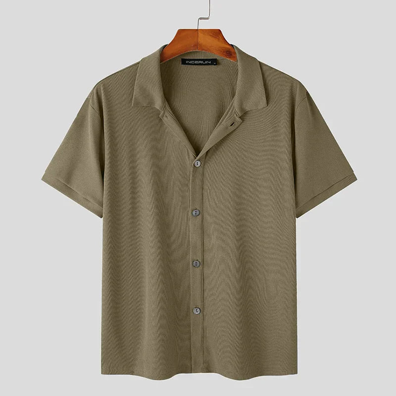 Chemise Casual à Manches Courtes avec Coupe Ajustée pour Homme | Idéal pour le Quotidien