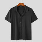 Chemise Casual à Manches Courtes avec Coupe Ajustée pour Homme | Idéal pour le Quotidien