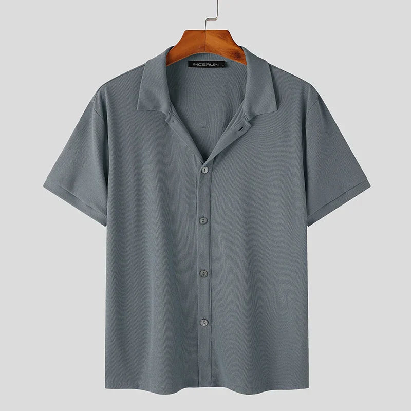 Chemise Casual à Manches Courtes avec Coupe Ajustée pour Homme | Idéal pour le Quotidien