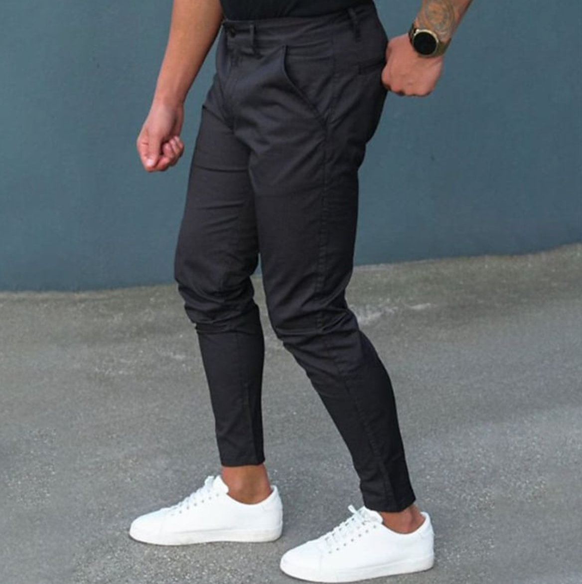 Pantalon Droit pour Homme avec Taille Ajustable | Idéal pour le Bureau ou les Sorties Décontractées