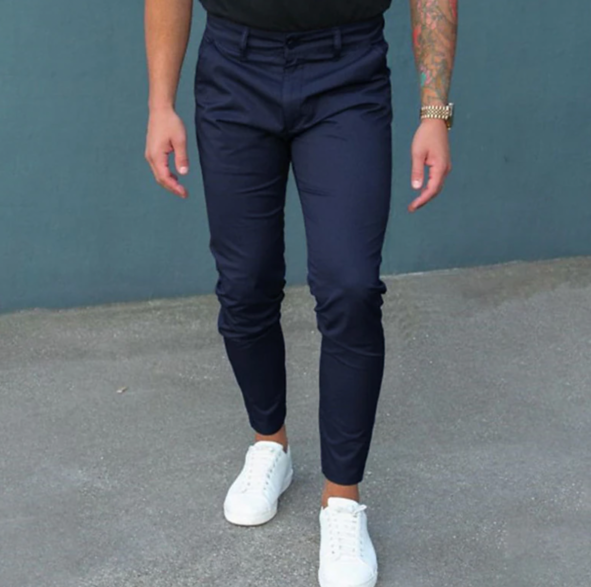 Pantalon Droit pour Homme avec Taille Ajustable | Idéal pour le Bureau ou les Sorties Décontractées