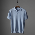 Polo à Manches Courtes avec Col Replié et Motif pour Homme | Idéal pour les Activités Estivales