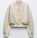 Veste Courte Oversize Avec Manches Longues Pour Femme | Idéale Pour La Mi-Saison Et Les Occasions Quotidiennes