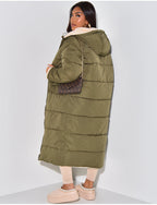Veste Longue Réversible Avec Coupe Droite Pour Femmes | Idéale Pour La Saison Froide