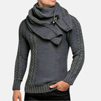 Pull À Col Roulé avec Motif Câble pour Homme | Idéal pour L’Hiver