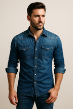 Chemise À Col Classique avec Manches Longues pour Homme | Idéale pour Un Usage Quotidien