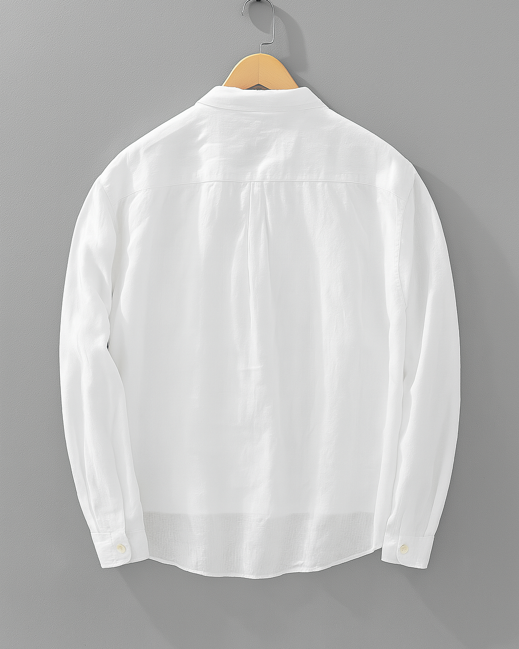 Chemise À Manches Longues Avec Demi-Boutonnage Et Poche Poitrine Pour Hommes | Idéal Pour Le Printemps Et L’Automne