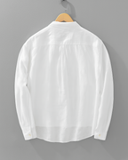 Chemise À Manches Longues Avec Demi-Boutonnage Et Poche Poitrine Pour Hommes | Idéal Pour Le Printemps Et L’Automne
