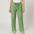 Pantalon Large Avec Ceinture À La Taille Pour Femme | Idéal Pour Usage Quotidien Et Sorties Décontractées