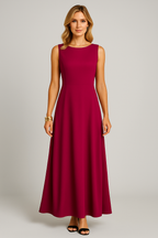Robe Mi-longue Sans Manches Pour Femme | Idéale Pour Les Tenues Quotidiennes Et Décontractées