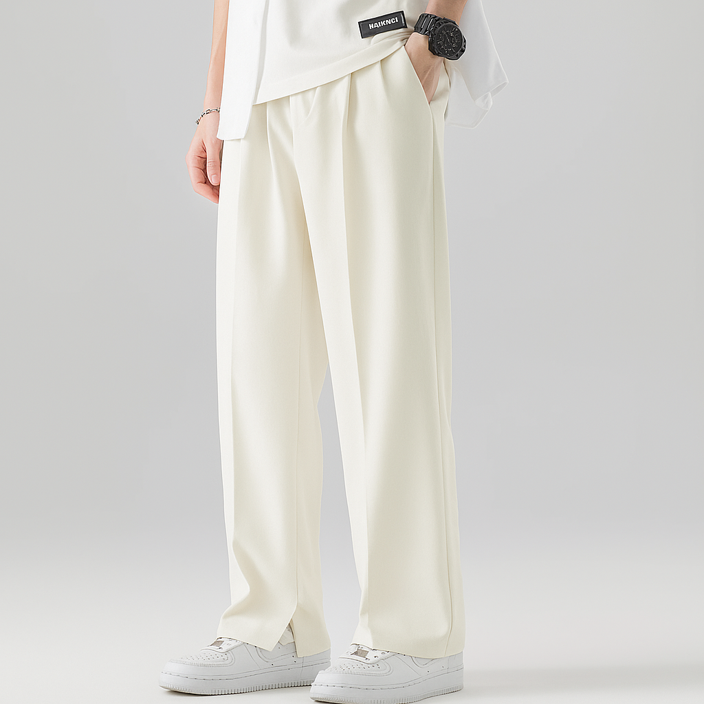 Pantalon D’Été à Coupe Ample pour Homme avec Taille Élastique | Idéal pour un Usage Quotidien