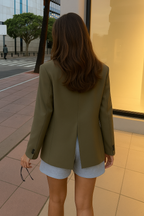 Blazer Oversize Structuré à Revers Classiques pour Femme | Idéal pour le Travail et le Quotidien
