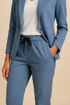 Ensemble Deux Pièces Avec Blazer Ajusté Et Pantalon Jogger Pour Femmes | Idéal Pour Bureau Et Sorties