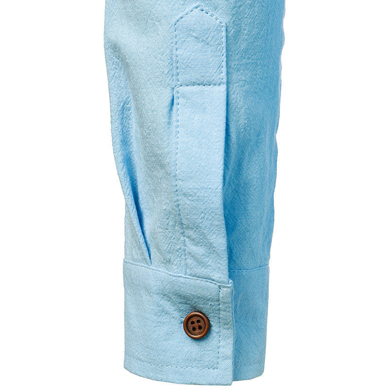 Chemise À Manches Longues Avec Coupe Droite Pour Hommes | Idéale Pour L’Été Et Les Occasions Décontractées