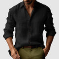 Chemise À Manches Longues Avec Coupe Droite Pour Hommes | Idéale Pour L’Été Et Les Occasions Décontractées